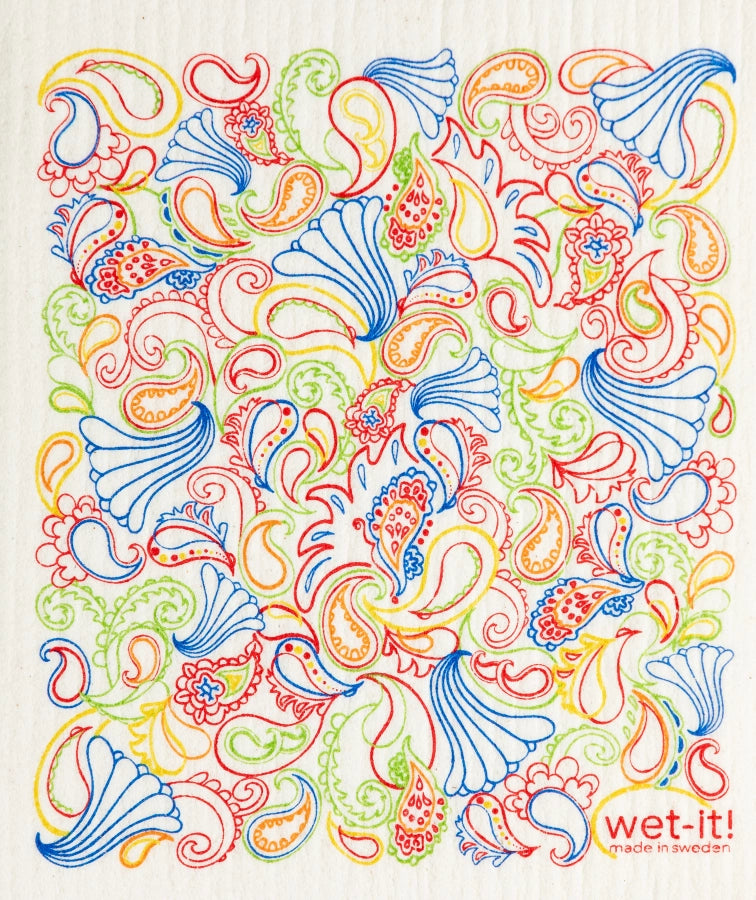 Paisley Multi Swedish Cloth