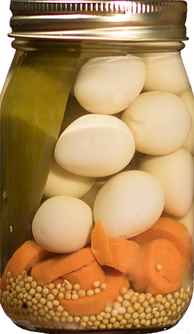 Mild Pickled Quail Eggs 16oz.