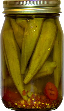 Sweet N’ Spicy Okra 16oz.