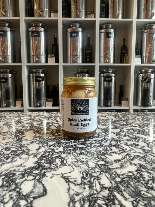 Spicy Pickled Quail Eggs 16oz.