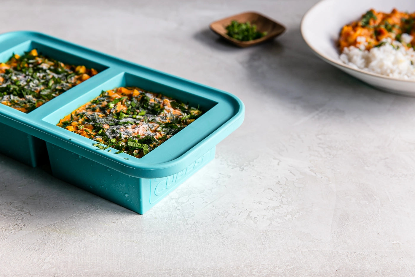 Souper Cubes 2 Cup Freezing Tray- Aqua