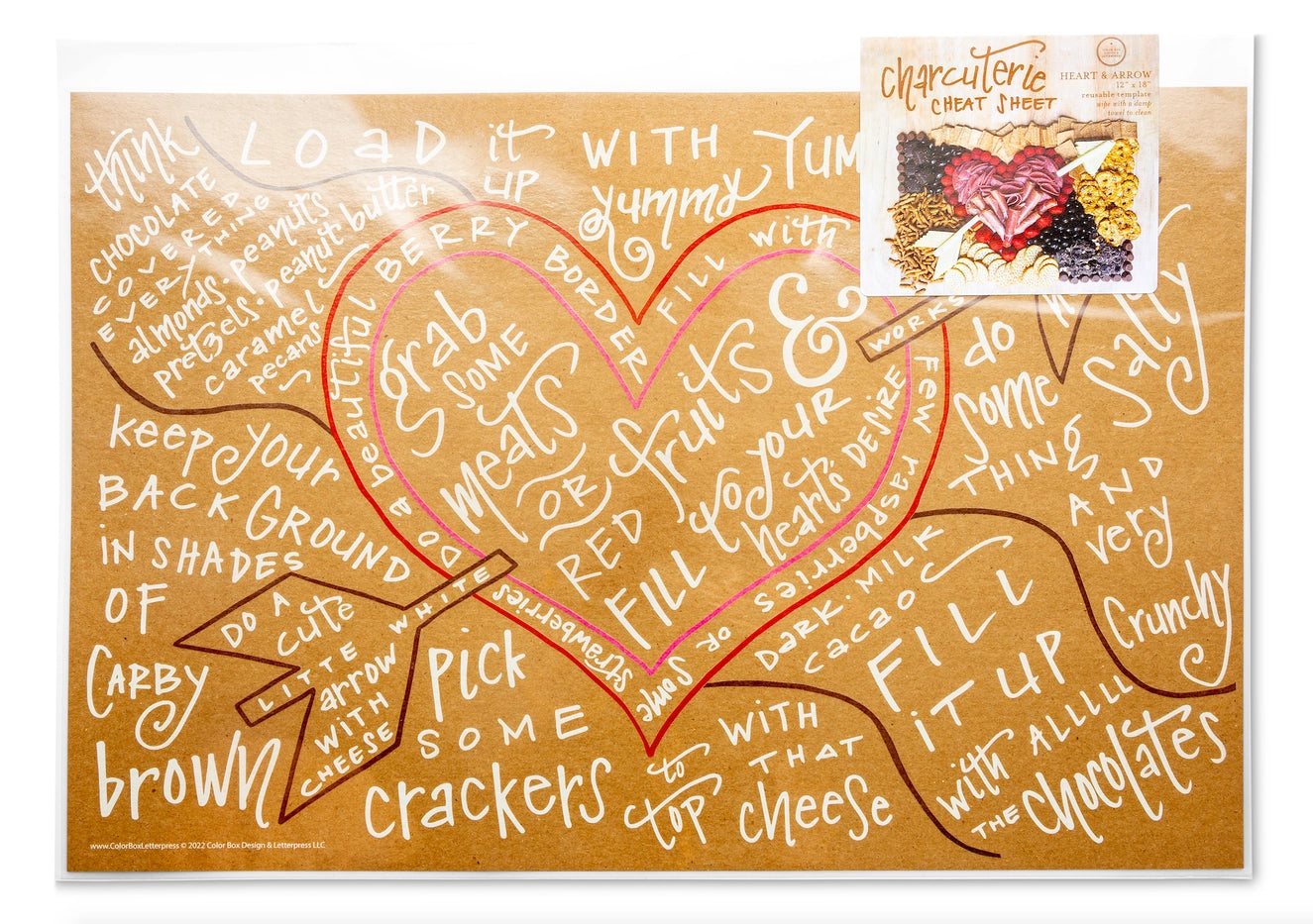 Charcuterie Cheat Sheet- Heart