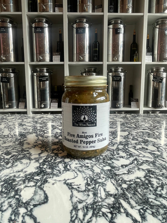 Five Amigos Fire Roasted Salsa (Hot) 16oz.