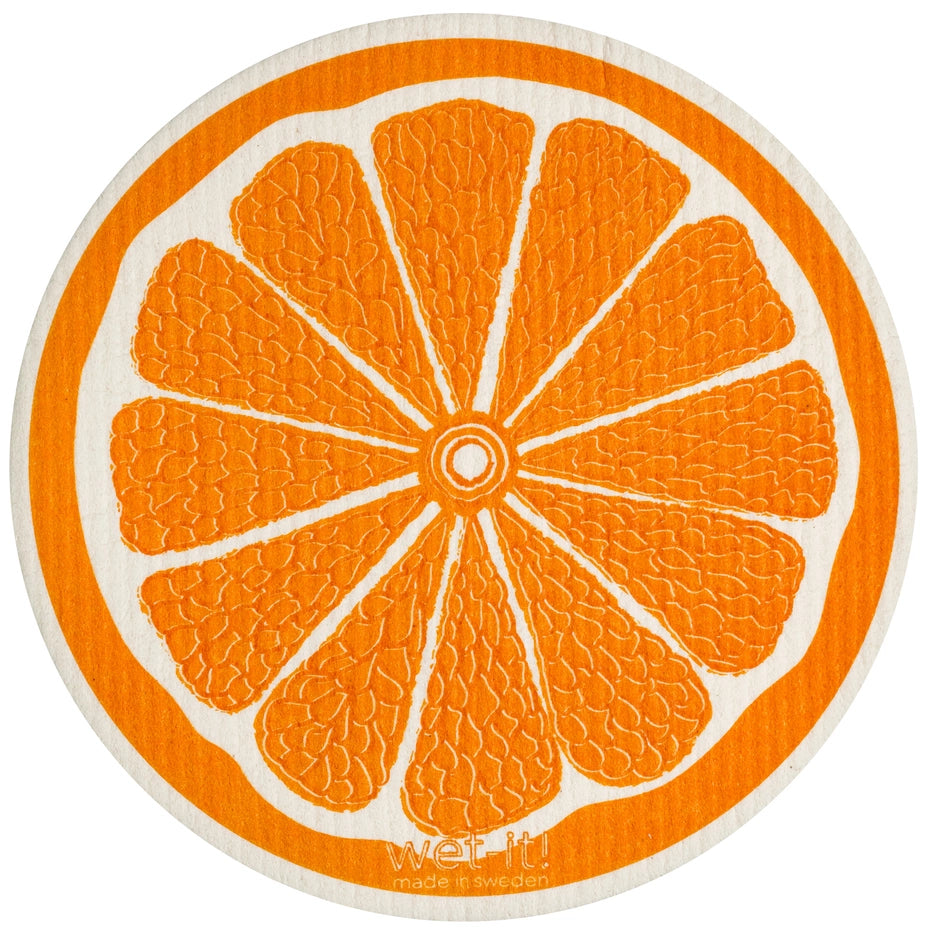 Orange Round Swedish Cloth