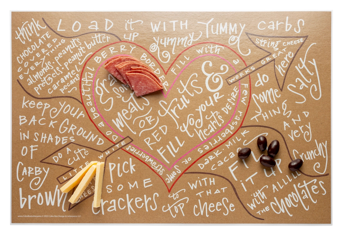 Charcuterie Cheat Sheet- Heart