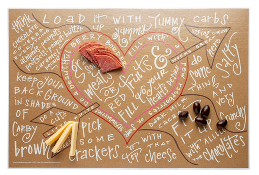 Charcuterie Cheat Sheet- Heart