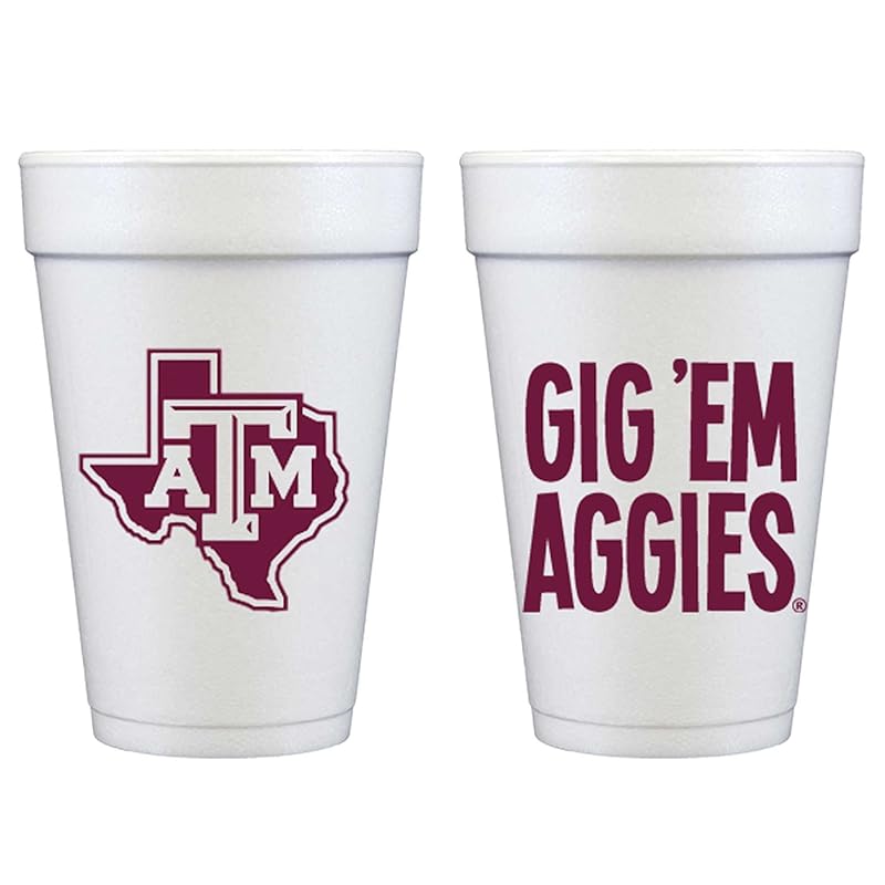 Foam Cup- Texas A&M University/Gig 'em Aggies