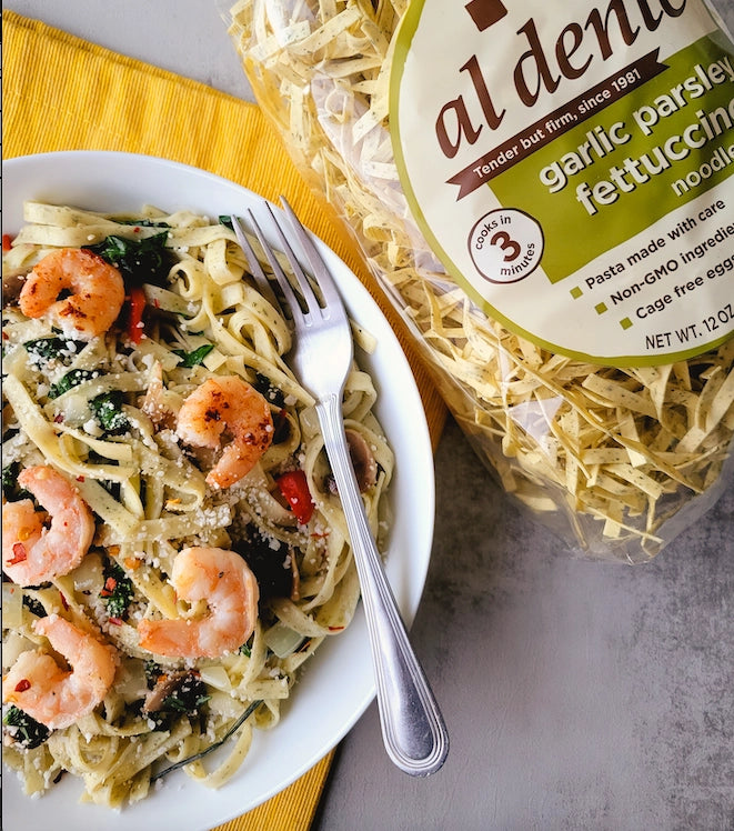 Garlic Parsley Fettuccine