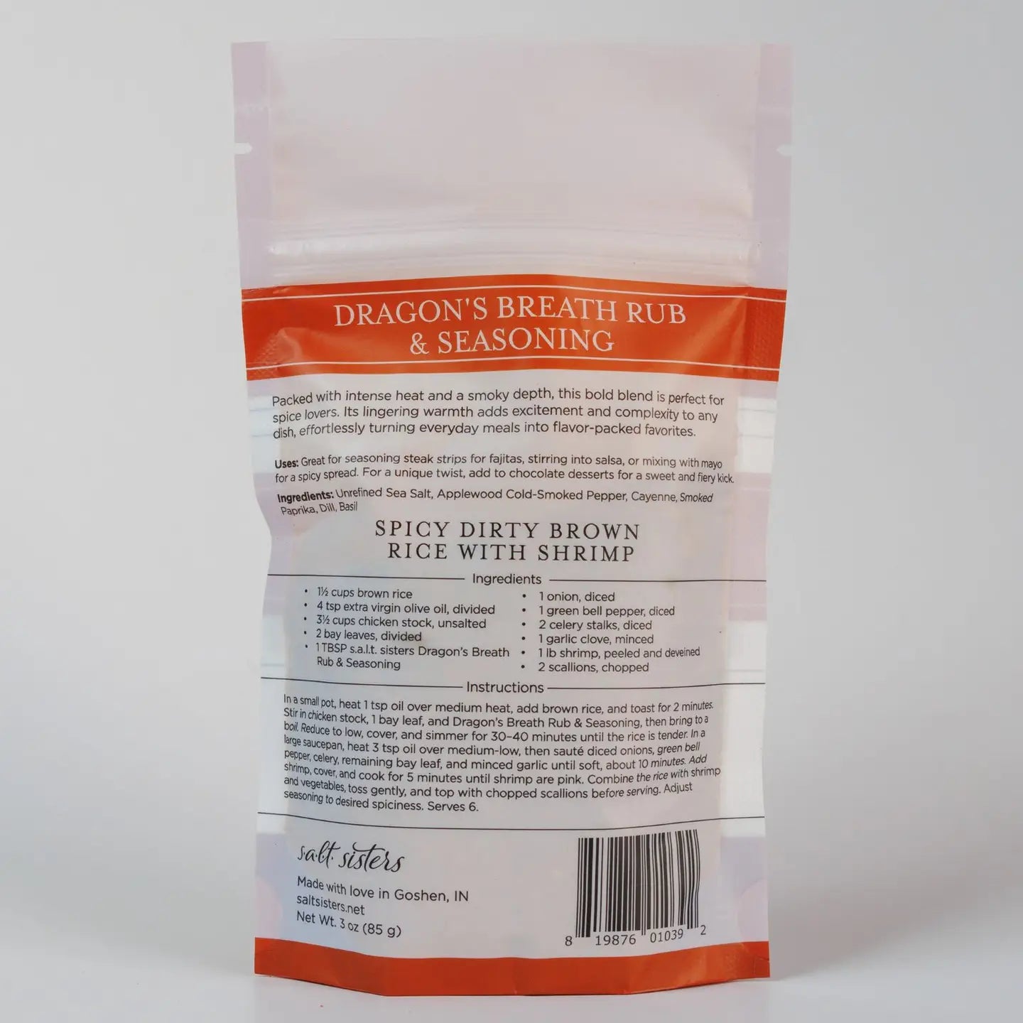 Salt Sisters Rub & Seasoning Mix 3 oz