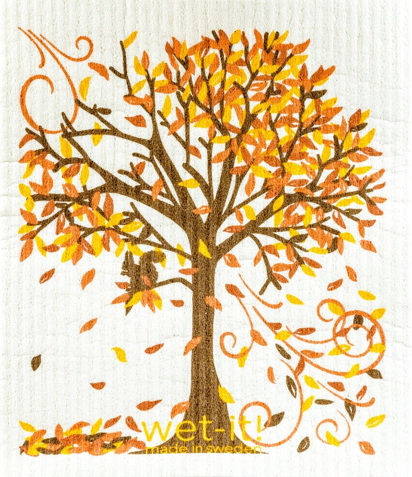 Fall Tree Swedish Cloth