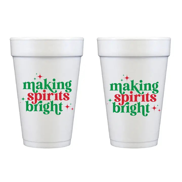 Christmas Foam Cups 10 pk